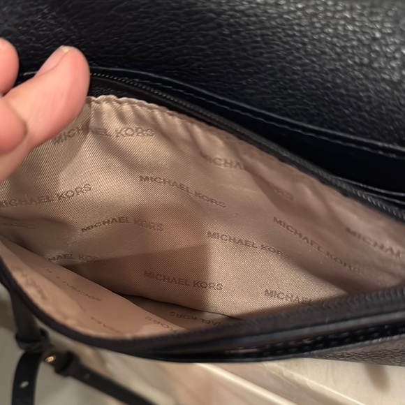 Michael Kors Black and Gold Studded Clutch - Picture 4 of 5